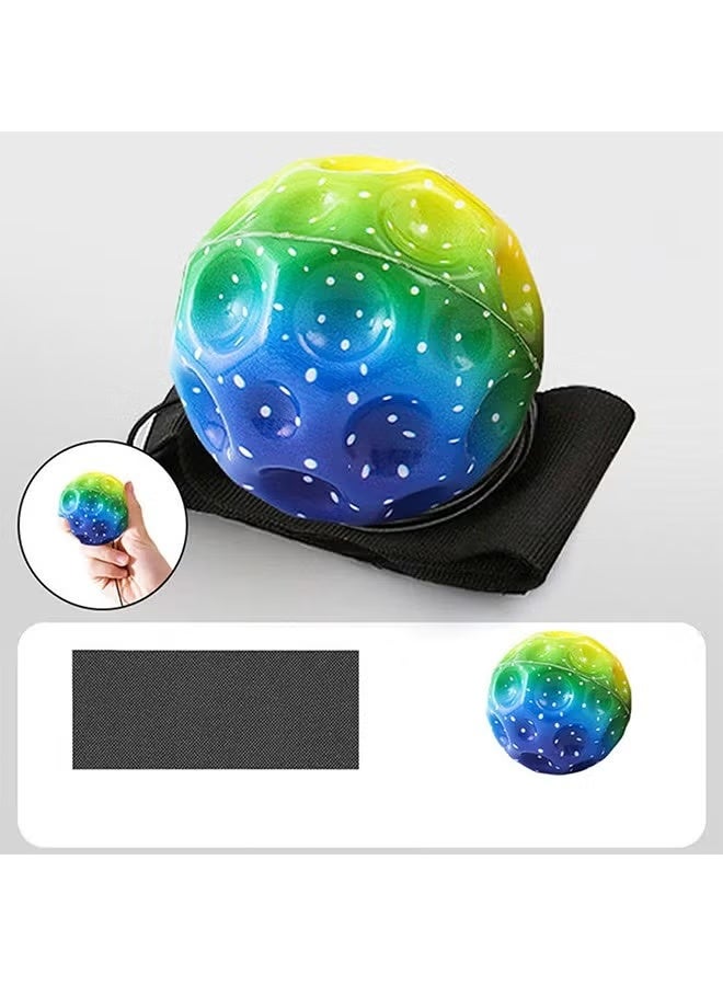 3 Pcs Super High Bouncing Space Ball, Wrist Return Ball, with Wrist Strap, Sports Wrist Balls, Rebound Sports Wrist Exercise Balls, Fun Single Player Toy, Exercise Toy for Indoor or Outdoor - Image 5